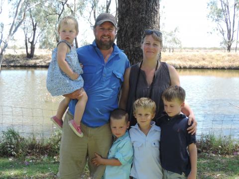 Mark Palfreyman and his family